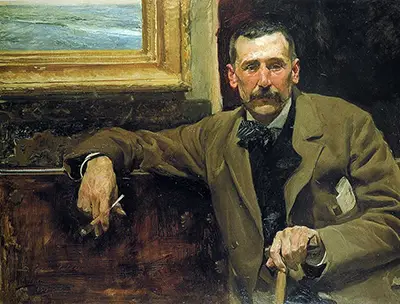 Portrait of Benito Perez Galdos Joaquin Sorolla